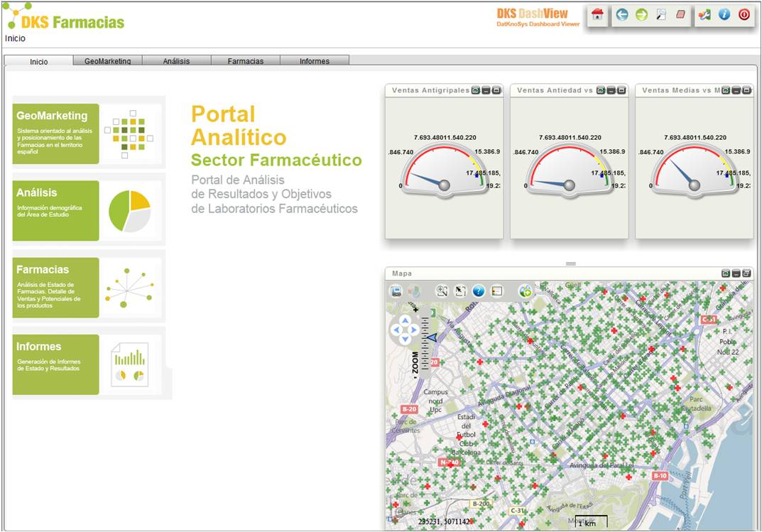 DKS Geosmart farma pestaña inicio