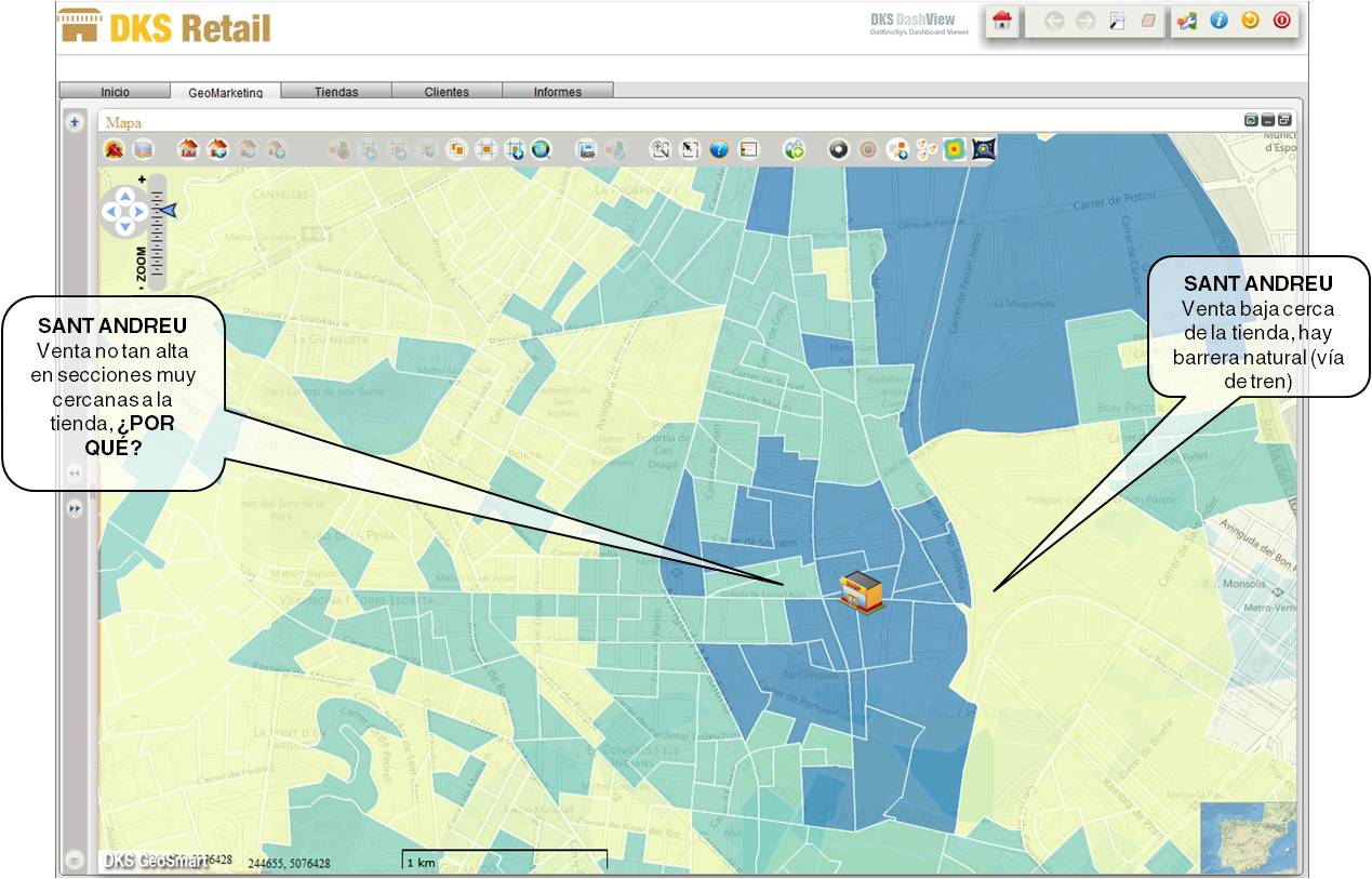 Geosmart retail mapa venta detalle